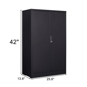 En stock aux États-Unis, livraison gratuite, armoire de rangement en métal avec portes verrouillables et étagère réglable, supporte le dropshipping - Product Image 2