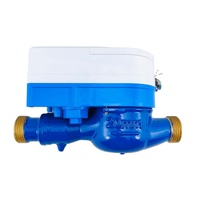 Compteur d'eau intelligent sans fil HanQian à carte prépayée, débitmètre intelligent à distance, calibre 15 mm, 2,5 m/h, fileté en laiton