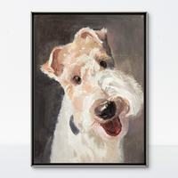 Peinture à l'huile impressionniste personnalisée, dessinée à la main, sur toile avec cadre en bois, impression Giclée haute résolution, revêtement anti-UV, animal renard