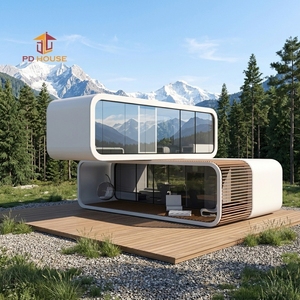 Cápsulas de Vivienda Prefabricadas Móviles, Duraderas y Ecológicas, con Estructura de Acero de Lujo para Exteriores, Supermercados y <span class=keywords><strong>Apartamentos</strong></span> - Product Image 1