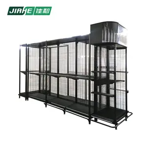 Multi-layer Wire Light Box Shelves Goods Display Stand Supermarket Shelving