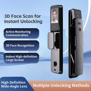 BBDHOME tuya serrure biométrique automatique rfid IC <span class=keywords><strong>cardf</strong></span> Wifi APP combinaison 3D visage empreinte digitale serrure de porte intelligente avec caméra - Product Image 2