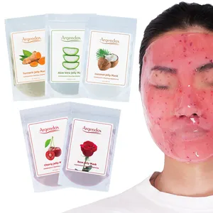 OEM自有品牌护肤面部和身体水晶果冻面膜水冻有机玫瑰水冻粉脱皮面膜
