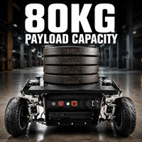 Châssis de robot humanoïde AGI AI 4WD UGV 80 kg avec suspension brevetée, plateforme mobile pour bras robotique industriel et robots logistiques