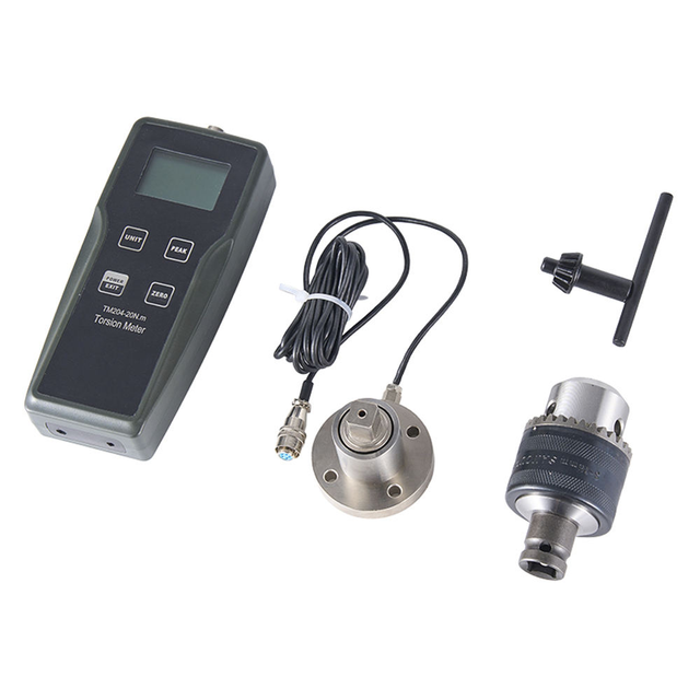KOFIG TM-204-1N.m Large Screen Display Digital Hand-held Torque Meter Torsion Gauge ABS+Metal 0.5% FS 1 Digit Accuracy 1