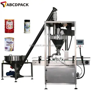 Automatic Spice Jar Volumetric Granule Cup Filler Auger Herb Powder Filling Machine Milk Powder Production Line