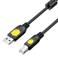 Cable USB 2.0 de Alta Calidad Tipo A a Tipo B, Transferencia de Datos de Alta Velocidad de 480 Mbps para Impresora, Máquina de Fax, etc.
