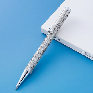 <span class=keywords><strong>Stylo</strong></span> bille rétro en métal ajouré, <span class=keywords><strong>stylo</strong></span> torsadé floral de luxe, 4 couleurs plaquées, élégant, idéal pour femme et affaires - Product Image 6