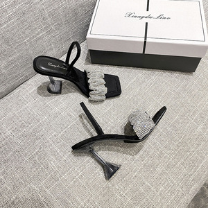 Fabricant chinois – Nouveaux mules babouches à talon chaton pour femme 2025 – Chaussures à talons pour dames - Product Image 2