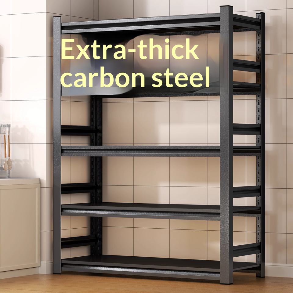 Thickened Multi-Tier Floor-Standing Metal Storage Rack Height ...