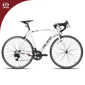 Road Bike 700c JOYKIE HILAND Bicycle Manufacturer Black White 700c 14 Speed Road Bike Bicycle