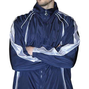 Nouvelle conception, ensembles de survêtements de jogging personnalisés avec bandes latérales et fermeture éclair pour hommes, survêtements élégants pour hommes - Product Image 2