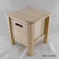 Tiroir de rangement en bois de bureau personnalisé non fini style armoire de rangement en bois pour le salon mini tiroirs de rangement en bois