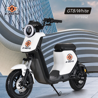 E-moto 1200W Brushless 14 Inch 60V Electric Motorcycle Off-Road Commuter High Strength Steel Frame Hydraulic Shock Absorber