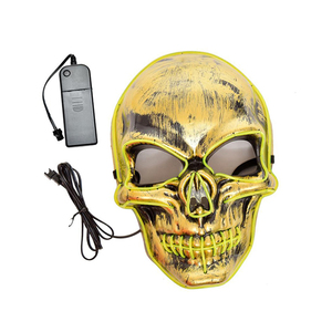 2020 nuevos productos de moda de Halloween <span class=keywords><strong>Led</strong></span> intermitente <span class=keywords><strong>cara</strong></span> máscara - Product Image 6