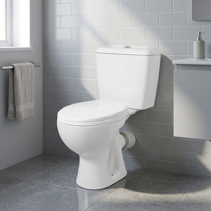 Inodoro de Cerámica de Dos Piezas de Lujo, con Certificación CUPC, Sifón en S, Descarga Doble, Montaje en el Suelo - Product Image 4