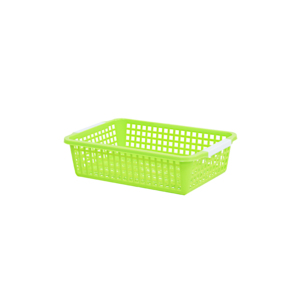 Vi Hung Plastic Engraved Vintage Rectangular PP Food-Safe Storage <b>Basket</b> with 301-400ml Capacity for <b>Kitchen</b> Use Made in Vietnam - Product Image 2