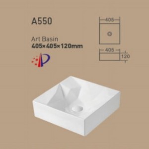 Lavabo de Cerámica para Encimera CR A550 Art Basin 405x405x120mm - Product Image 1