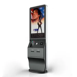 Dokunmatik ekran bilet Kiosk nakit bilet makinesi film bilet Kiosk makinesi