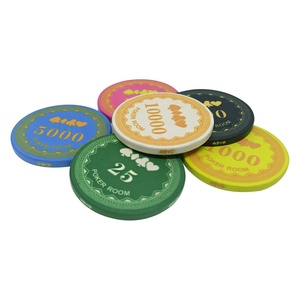 Jetons de poker en céramique de 43mm de haute qualité, 12g, pour salle de jeux, club, cœur de diamant, conception de bêche, fabrication de jetons de casino - Product Image 5