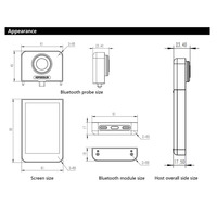 Spectromètre portable sans fil HOPOOCOLOR HPCS330IR 760-1100nm, analyseur NIR, spectromètre multifonctionnel