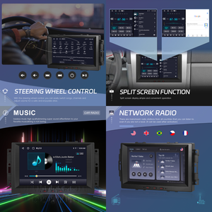 Hikity Autoradio Android 8 pouces 2 + 64G Autoradio pour Chrysler/Jeep/Dodge Wireless CarPlay Android Auto WiFi GPS OEM Vente en gros - Product Image 3