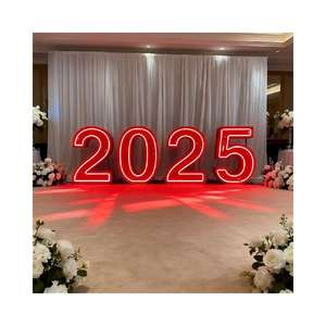 Lettres de l'alphabet en métal de grande taille, fournitures de fête, lettres lumineuses géantes à LED, lettres lumineuses à LED de 4 pieds, enseigne lumineuse à LED, Mr Mrs pour la décoration de mariage - Product Image 6