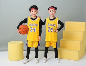 高品质篮球球衣儿童透气速干篮球背心衬衫数码印花 Karles Jarenes Jimmyes 运动服 - Product Image 2