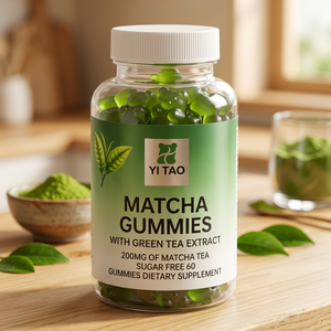 Gomitas de té verde OEM, gomitas adelgazantes abdominales personalizadas para quemar grasa, suplementos de gomitas de matcha para desintoxicar y eliminar el calor. - Product Image 1