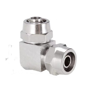Phụ Kiện Không Khí Khí Nén <span class=keywords><strong>2</strong></span> Cách Khuỷu Tay 90 Độ Brass Nickle Mạ Đẩy Trong Kết Nối Nhanh Chóng Brass Khí Nén Phụ Kiện Đường Ống - Product Image 6