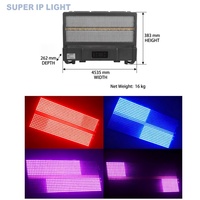 Projecteur de scène LED étanche 1200W multicanal RGB 3-en-1 CW WW avec tête mobile pour concerts et DJ