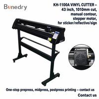 Traceur de découpe vinyle KH-1100A 1100 mm avec alimentation 1010 mm, découpe manuelle, contour, moteur pas à pas, Signmaster pour la création de stickers, décalcomanies et enseignes