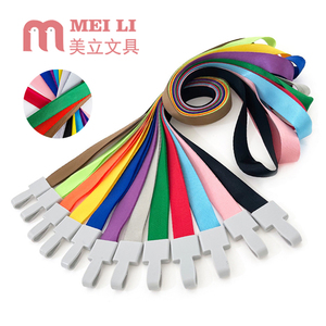 Vente en gros de cordons en polyester personnalisés sangle de cou porte-badge de carte d'identité colorée chaîne de lanière avec crochet - Product Image 1