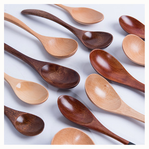 Cucchiai in Legno Lucidato ad Acqua Stile Giapponese con Manico Lungo per Miele, <span class=keywords><strong>Caffè</strong></span> e Zuppa di Riso per Bambini, Prodotti all'Ingrosso a Fujian - Product Image 5