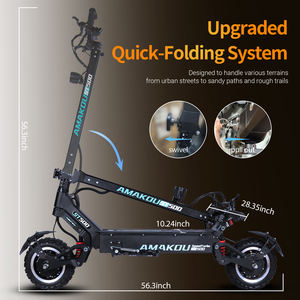 Trottinette électrique tout-terrain robuste JLM X7, stock US, 72V 9000W, batterie 40Ah, vitesse 60MPH, frein NUTT, directement de l'usine - Product Image 2