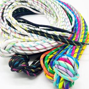 Two-Tone Color-Blocking Braided Coated Eco-Friendly High Tenacity Polyester <b>Shoelaces</b> <b>Rope</b> for Sports Garments DIY Hat Bags - Product Image 1