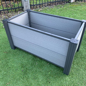 Décoration extérieure jardin maison bricolage facile lit WPC <span class=keywords><strong>bois</strong></span> plastique composite fleurs jardinières & pots wpc <span class=keywords><strong>jardinière</strong></span> pour restaurant jardin - Product Image 2