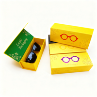 Scatola di imballaggio in carta personalizzata con coperchio magnetico di lusso eco-friendly personalizzata custodia per orologi con occhiali stampati protetti da Uv