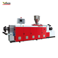 Extrudeuse de terrasse SPC nouvelle ligne de production de panneaux PP Machine d'extrusion de tubes solides en PE outils de carrelage en résine PVC vis simple/jumelle