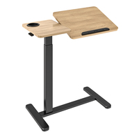 NOUVEAU Bureau mobile sur roulettes pour ordinateur portable, réglable en hauteur, pneumatique, pour la maison ou le bureau, éco-responsable, moderne, à placer au-dessus du lit ou au chevet