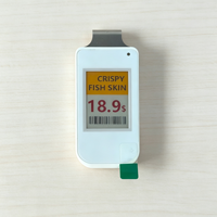 Etiqueta Electrónica de Precio Compacta de 1.3 Pulgadas con Gancho, ESL de Cuatro Colores con Pantalla de Tinta Electrónica para Estantes de Tiendas con Gran Cantidad de SKU