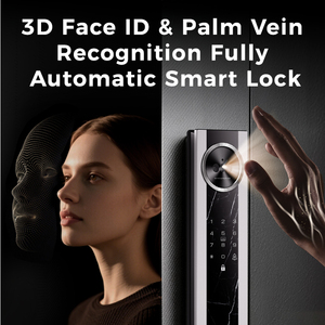 LNDU H01 Tuya Serratura Intelligente con Riconoscimento Facciale 3D e delle Vene Palmari, Serratura Digitale Biometrica Senza Chiave con Telecamera - Product Image 4