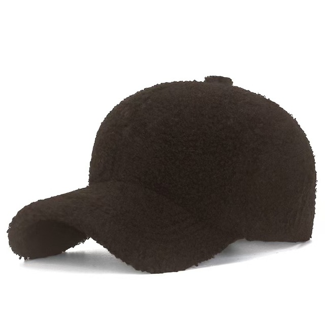 Custom logo 6-panel Winter Baseball Cap with for velcro Back Bulk Wholesale Flat Brim Golf Team Promotion Hat
