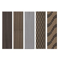 Shengtai Akupanel 3D bois et MDF latte panneau de vague décoratif Flexible bouclé pliable incurvé lamelle panneau mural acoustique