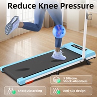 Tapis roulant compact inclinable et pliable, application Fit Show, tapis de marche manuel pour bureau, pour usage domestique, entraînement électrique et mécanique - sans