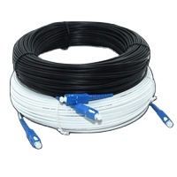 Cable de conexión FTTH GJXFH con conector SC UPC/APC, 1 núcleo metálico, 2 núcleos FRP, G657A1, LSZH, para interiores y exteriores, GJYXFCH