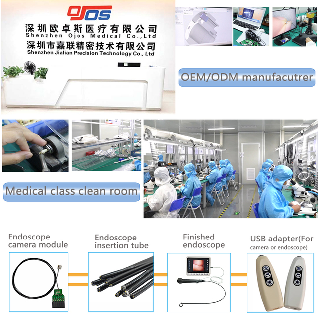 Tiny VGA Omnivision 9734 CMOS Sensor Industrial Medical Endoscope Module 0.9mm 3.6mm 3.9mm 4mm 100 FOV Camera Module