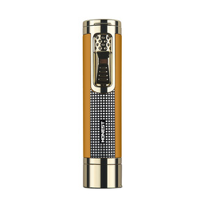 Briquet torche pour cigares 9 mm réglable en métal rechargeable au butane pour voyage - Product Image 2