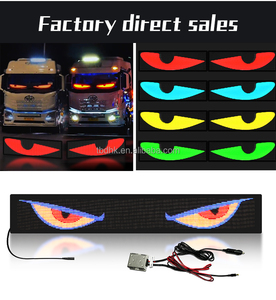 หน้าจอสีดิจิตอลหน้าต่างด้านหลัง LED แสดงภาพเคลื่อนไหวรถยนต์ LED สำหรับโฆษณา