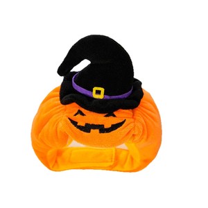 OME Sombrero de Calabaza para Mascotas de Halloween, Divertido, Ajustable, de Felpa Suave, Disfraz de Bruja, Accesorios de Cosplay para Gatos y Perros Pequeños - Product Image 3